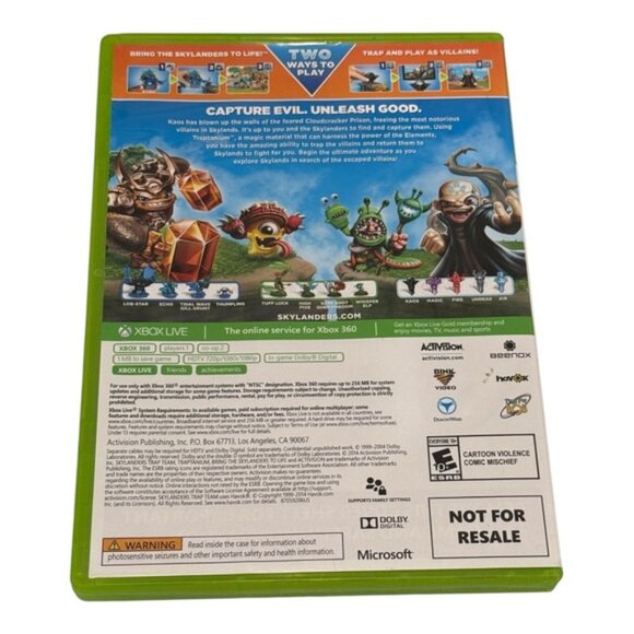 Skylanders Trap Team Xbox 360 Video Game Complete Case Disc Activision Tested - Picture 9 of 9